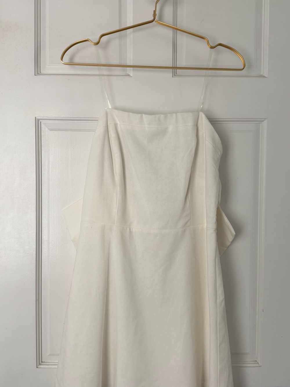 Altar'd State White Bow Dress Size Medium